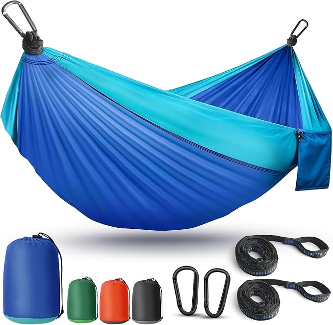 Camping Hammock Lightweight, Portable Hammocks Parachute Hammock 