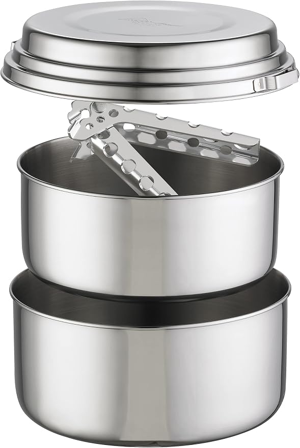 Stainless Steel Camping Pot Set
