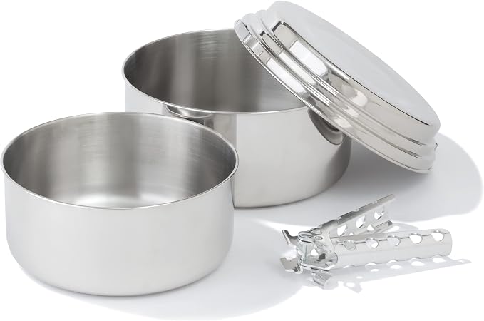 Stainless Steel Camping Pot Set
