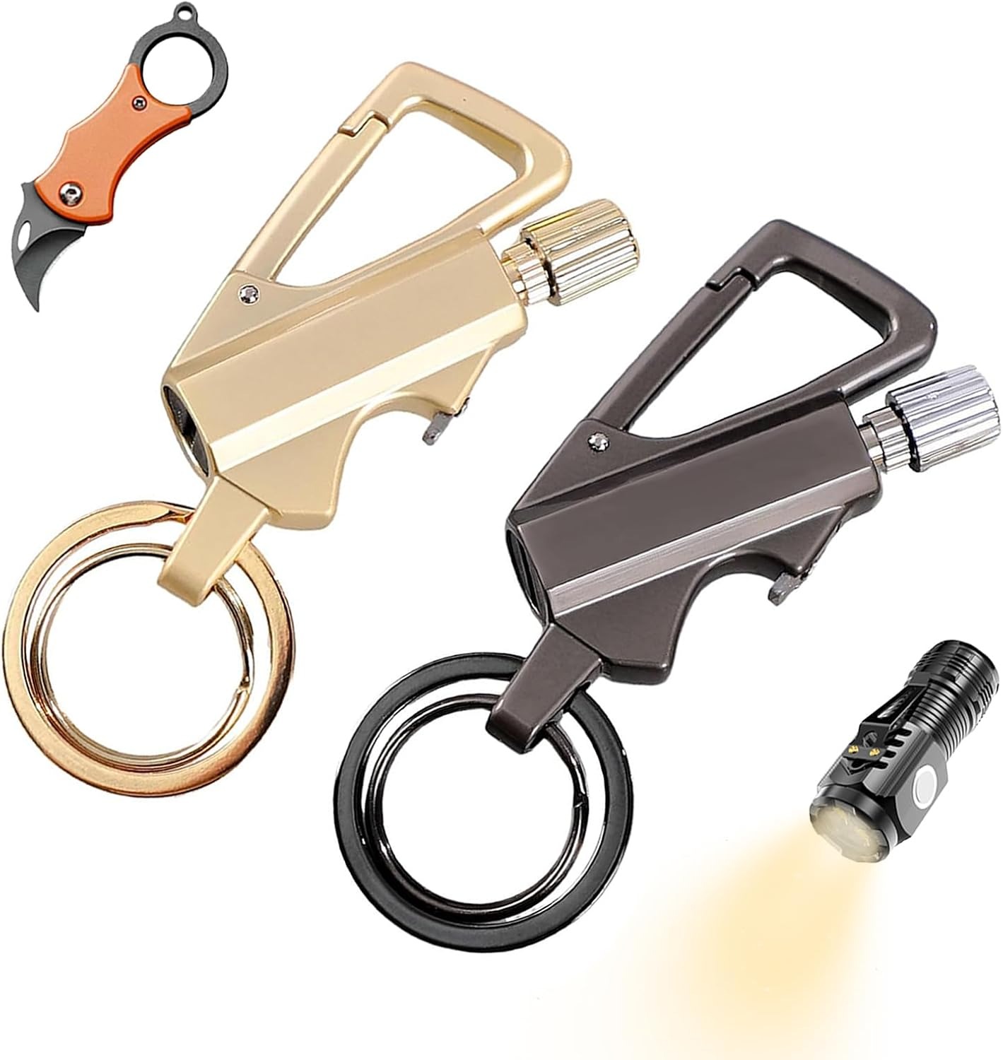 3 Permanent Match Infinity Lighter, 3-in-1 Keychain Bottle Opener Igniter, Reusable Unlimited Lighter, Waterproof Matches, Outdoor Survival Permanent Igniter