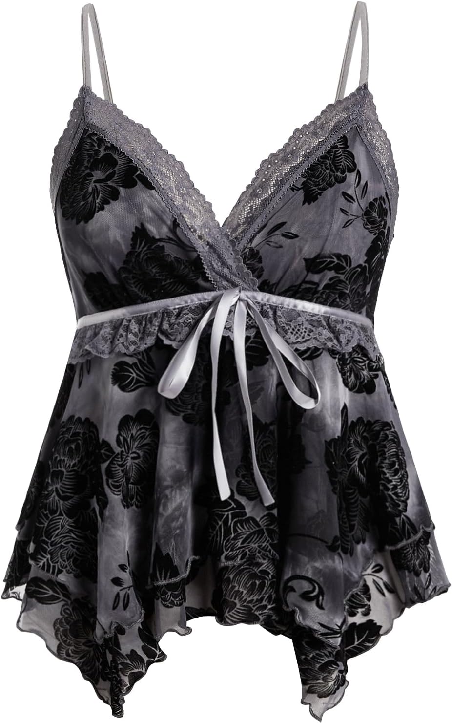Women's Y2K Tops Going Out Babydoll Tank Tops Lace Cute Shirt