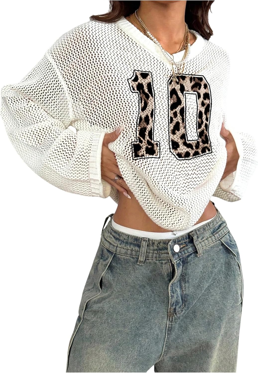 Women's Y2k Crochet Tops Jersey Shirts Graphic Going Out Summer Outfits Oversized Streetwear