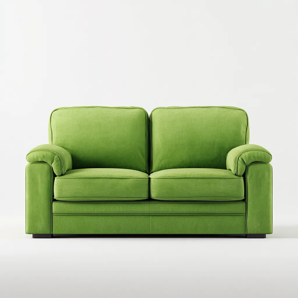 Divano 2 posti 176×88×86 cm - verde - tessuto imbottito - stile moderno - soggiorno-Dozenlinest