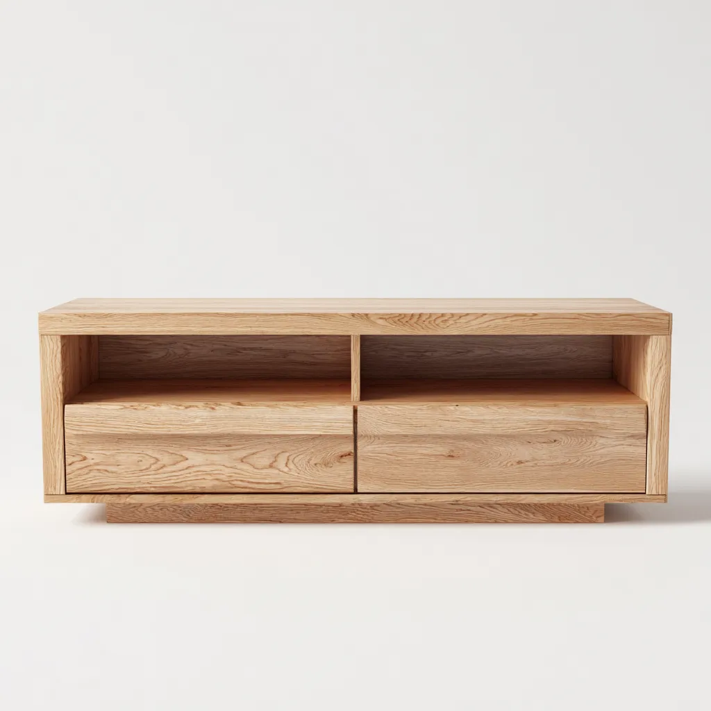 Mobile TV 150×42×58 cm - marrone chiaro - legno - stile naturale con vano aperto - Soggiorno-Nicorsohome