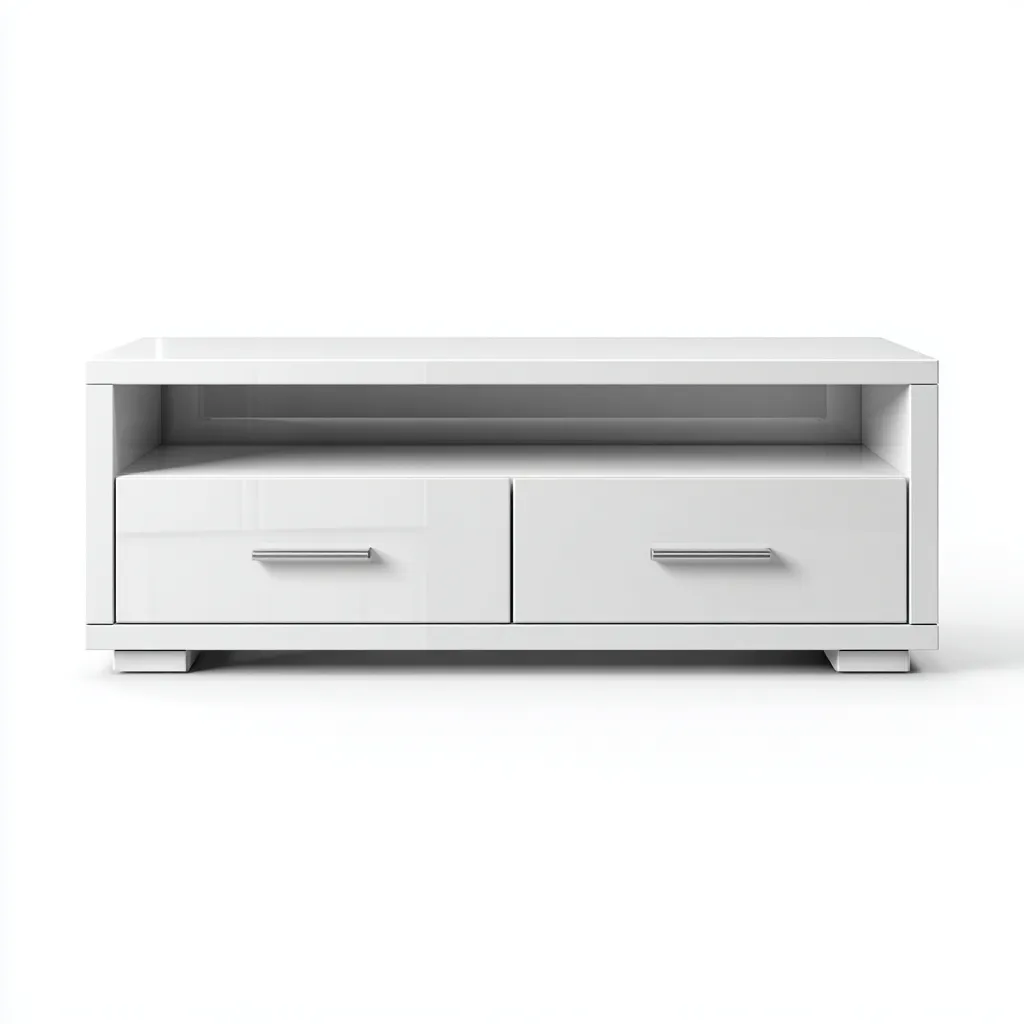 Mobile TV 150×42×55 cm - bianco - stile moderno con vano aperto per Soggiorno-Nicorsohome