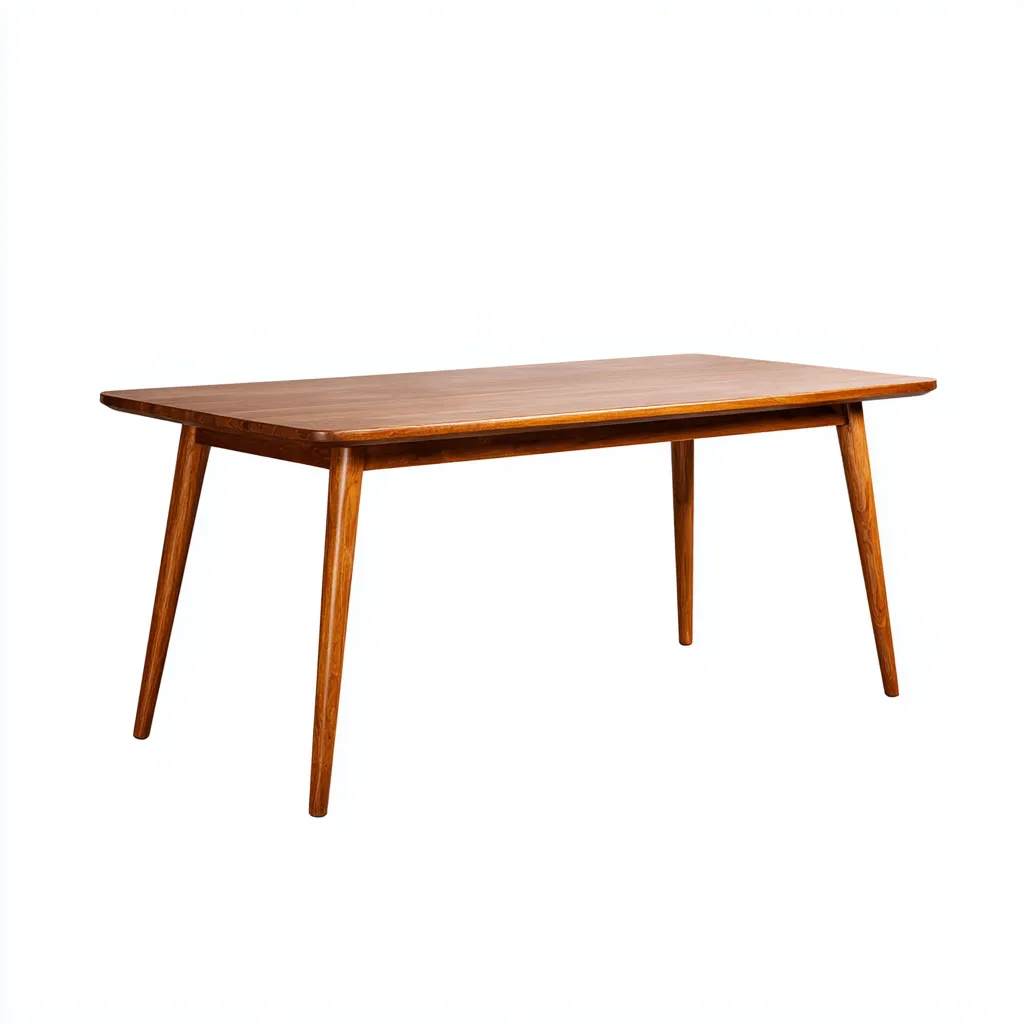 Tavolo da pranzo rettangolare in legno 175×88×75 cm - marrone - stile metà secolo per Sala Da Pranzo-Nicorsohome