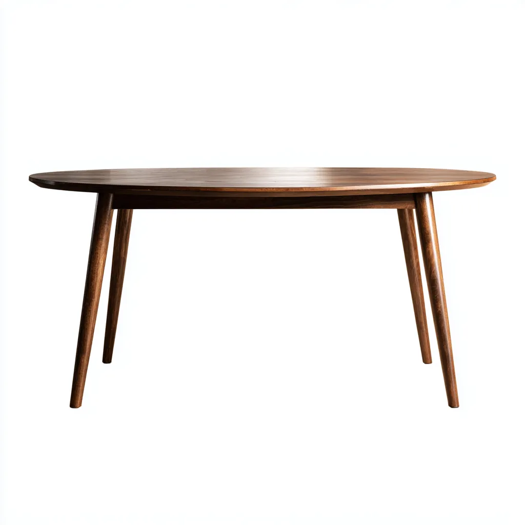 Tavolo da pranzo 170×88×75 cm - legno - marrone - stile moderno ovale per sala da pranzo-Nicorsohome