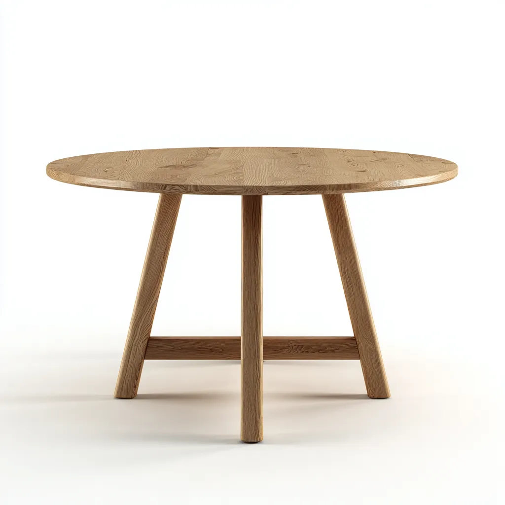 Tavolo da pranzo 120×120×75 cm - legno effetto rovere - rovere chiaro - stile nordico per sala da pranzo-Nadiiacorner