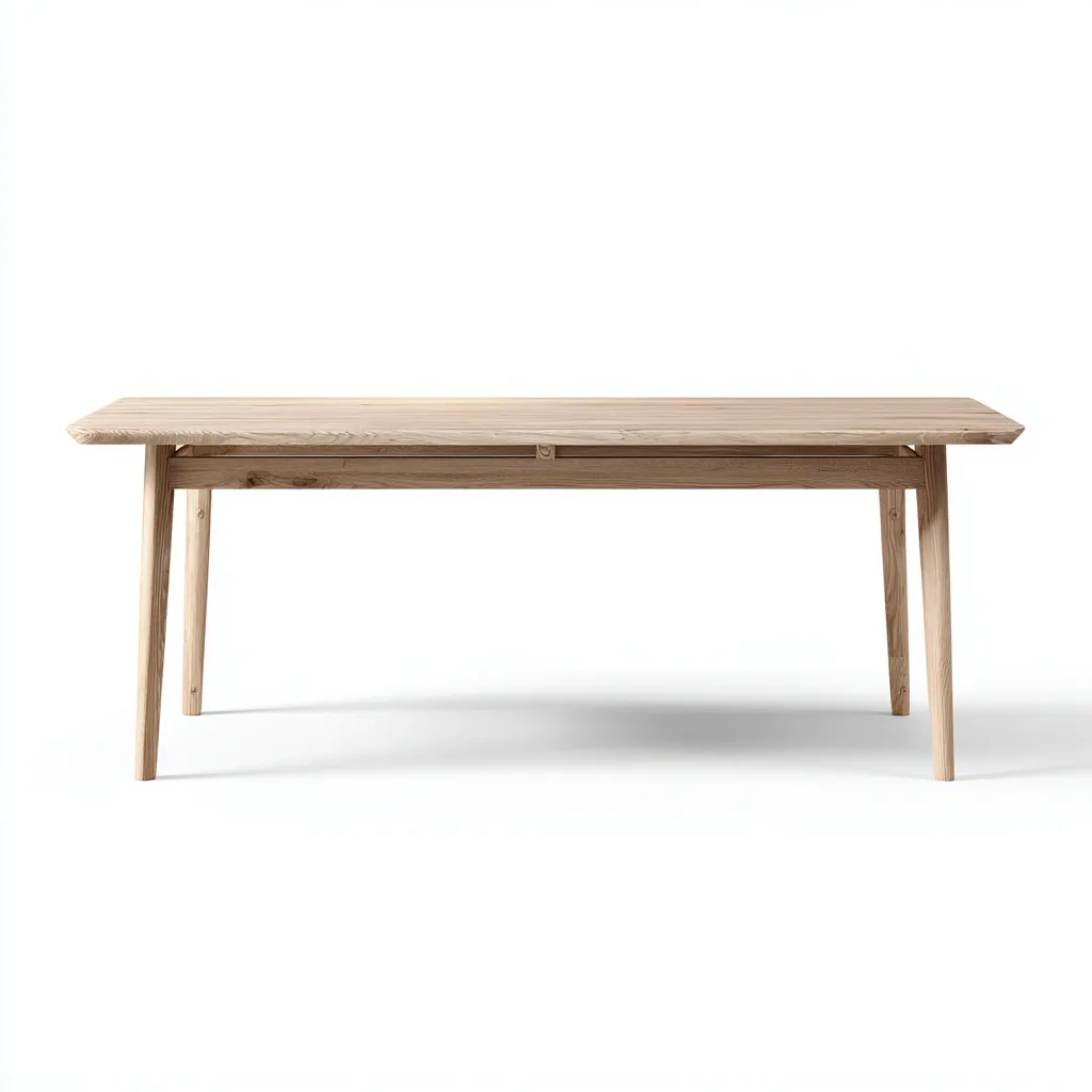 Tavolo Da Pranzo rettangolare 160×85×76 cm - legno marrone chiaro - stile naturale per Sala Da Pranzo-Hataraliving