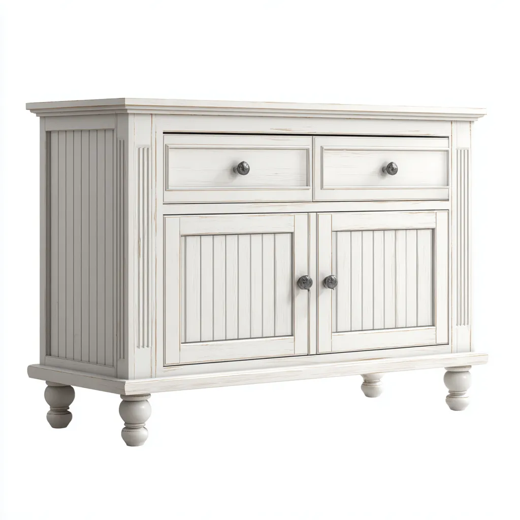 Mobile TV in legno 160×45×65 cm - bianco avorio - stile classico con contenimento per Soggiorno-Hataraliving