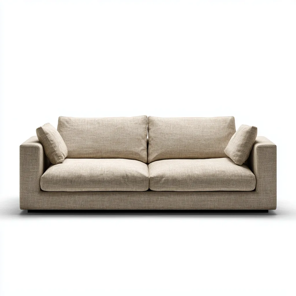 Divano da Soggiorno a due posti in tessuto 176×92×84 cm - beige - stile contemporaneo-Ravakahome