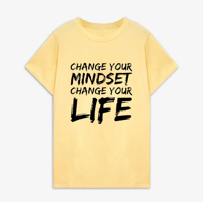 Change Your Mindset Change Your Life Print Women's T-shirt