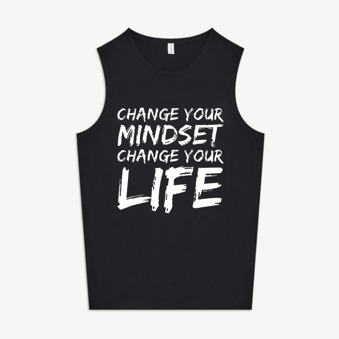 Change Your Mindset Change Your Life Printed Women's Vest