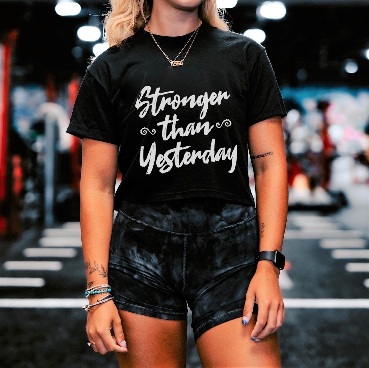 Stronger Than Yesterday Printed Women's T-shirt
