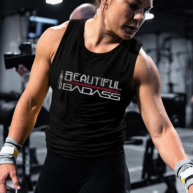 BEAUTIFUL BADASS Print Women's Vest