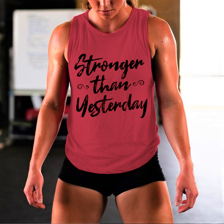 Stronger Than Yesterday Printed Women's Vest