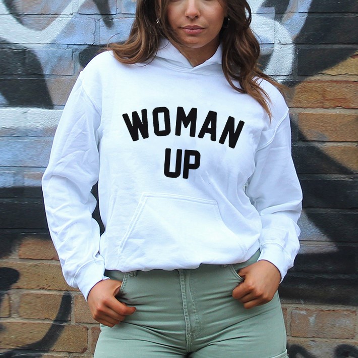 Woman Up Printed Women's Hoodie