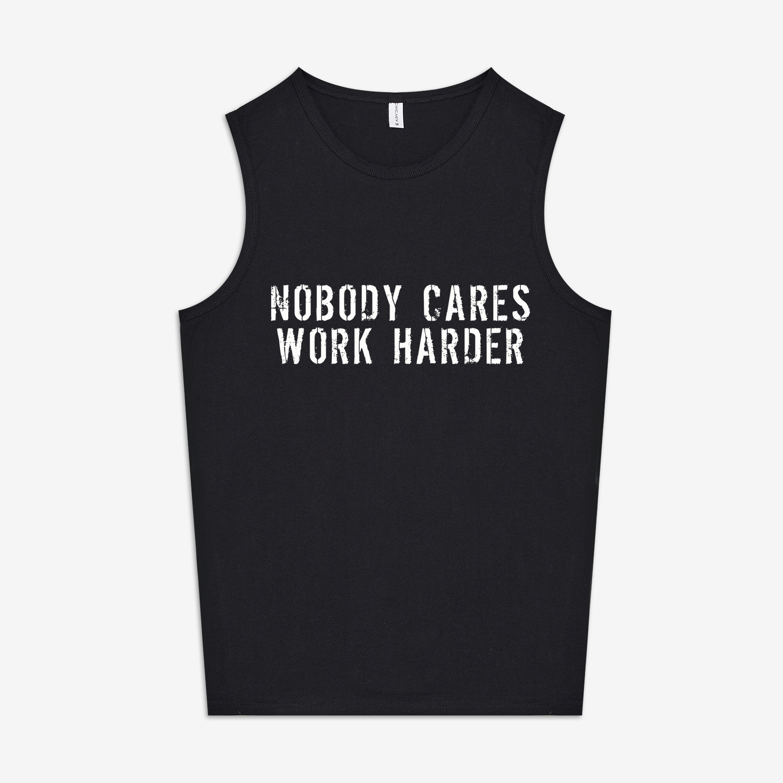Nobody Cares Work Harder Printed Women's Vest