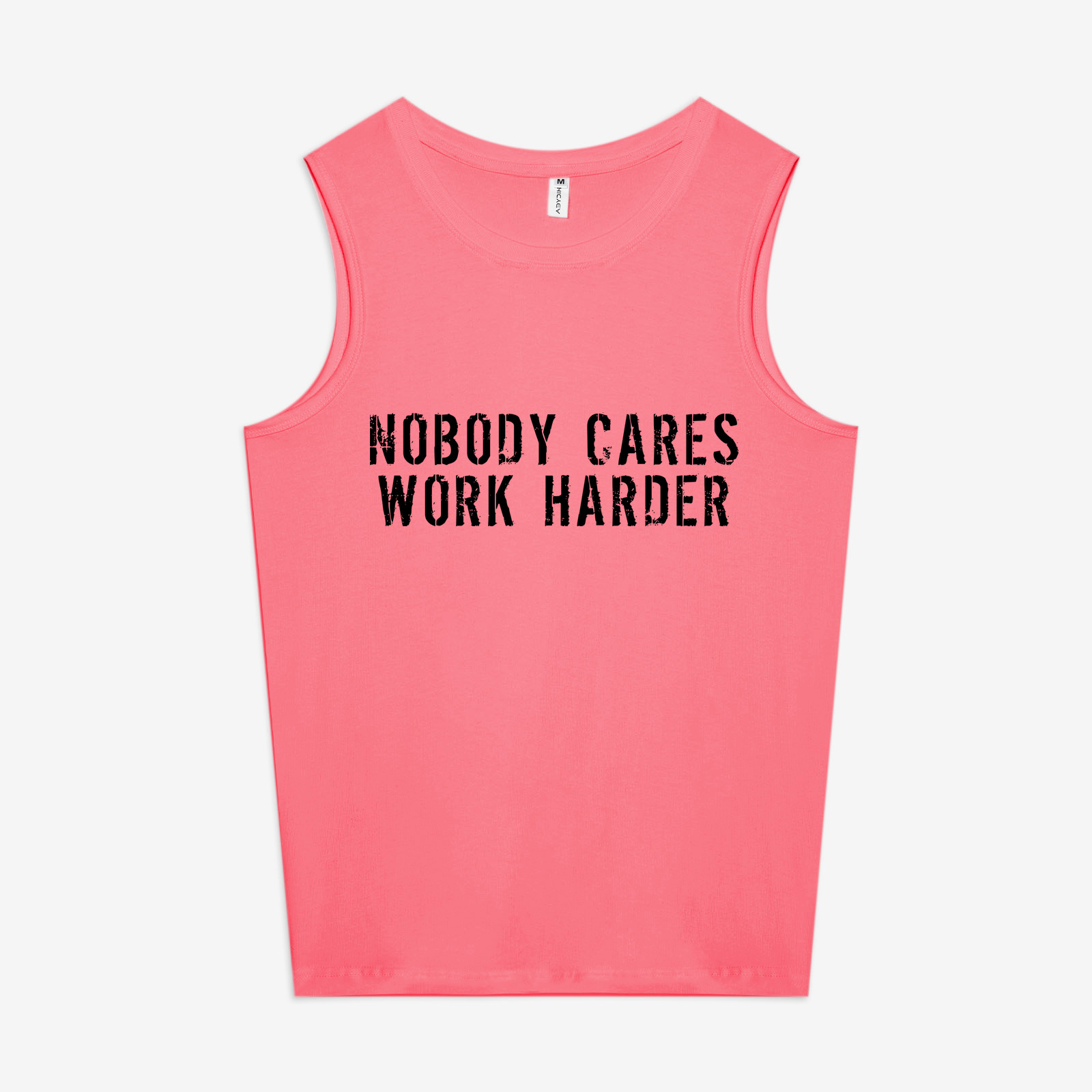 Nobody Cares Work Harder Printed Women's Vest