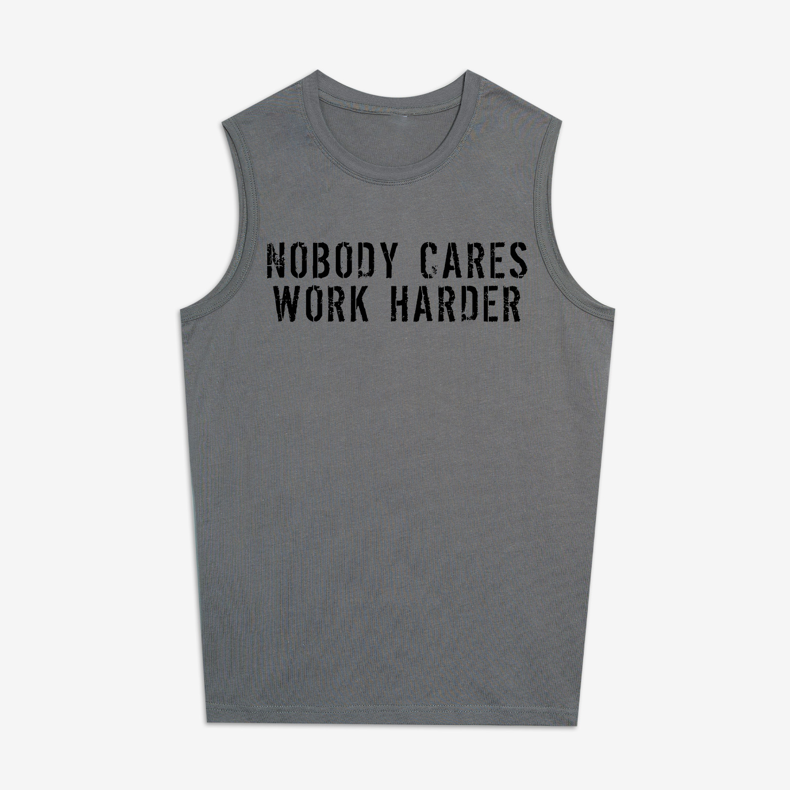 Nobody Cares Work Harder Printed Women's Vest