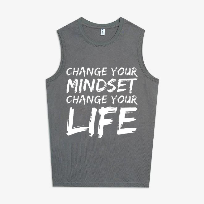 Change Your Mindset Change Your Life Printed Women's Vest