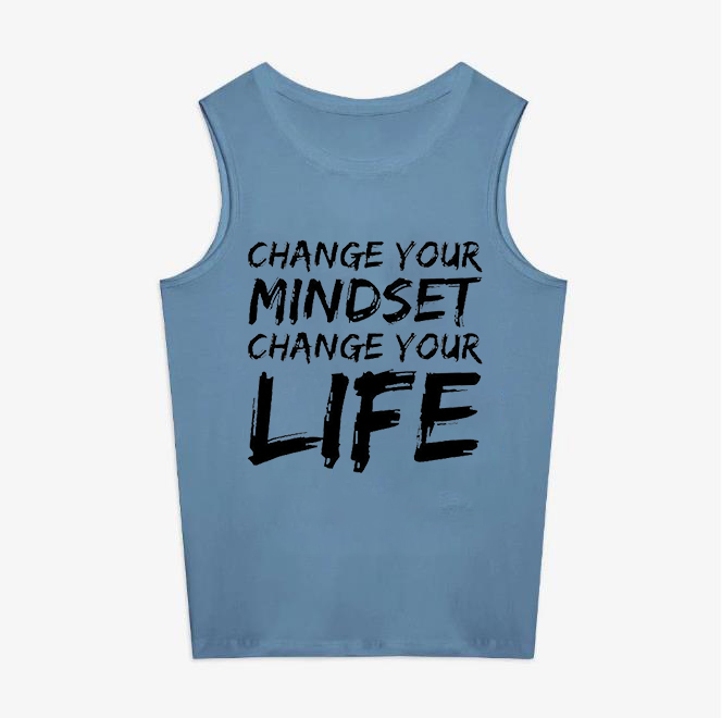 Change Your Mindset Change Your Life Printed Women's Vest