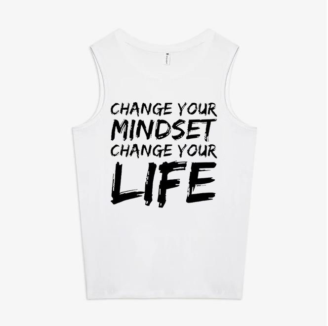 Change Your Mindset Change Your Life Printed Women's Vest