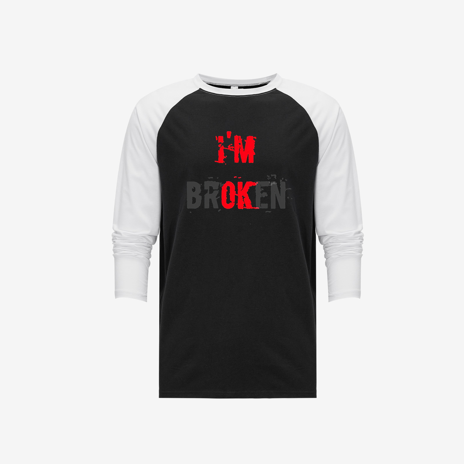 I'm Broken Long Sleeve T-shirt-traneing