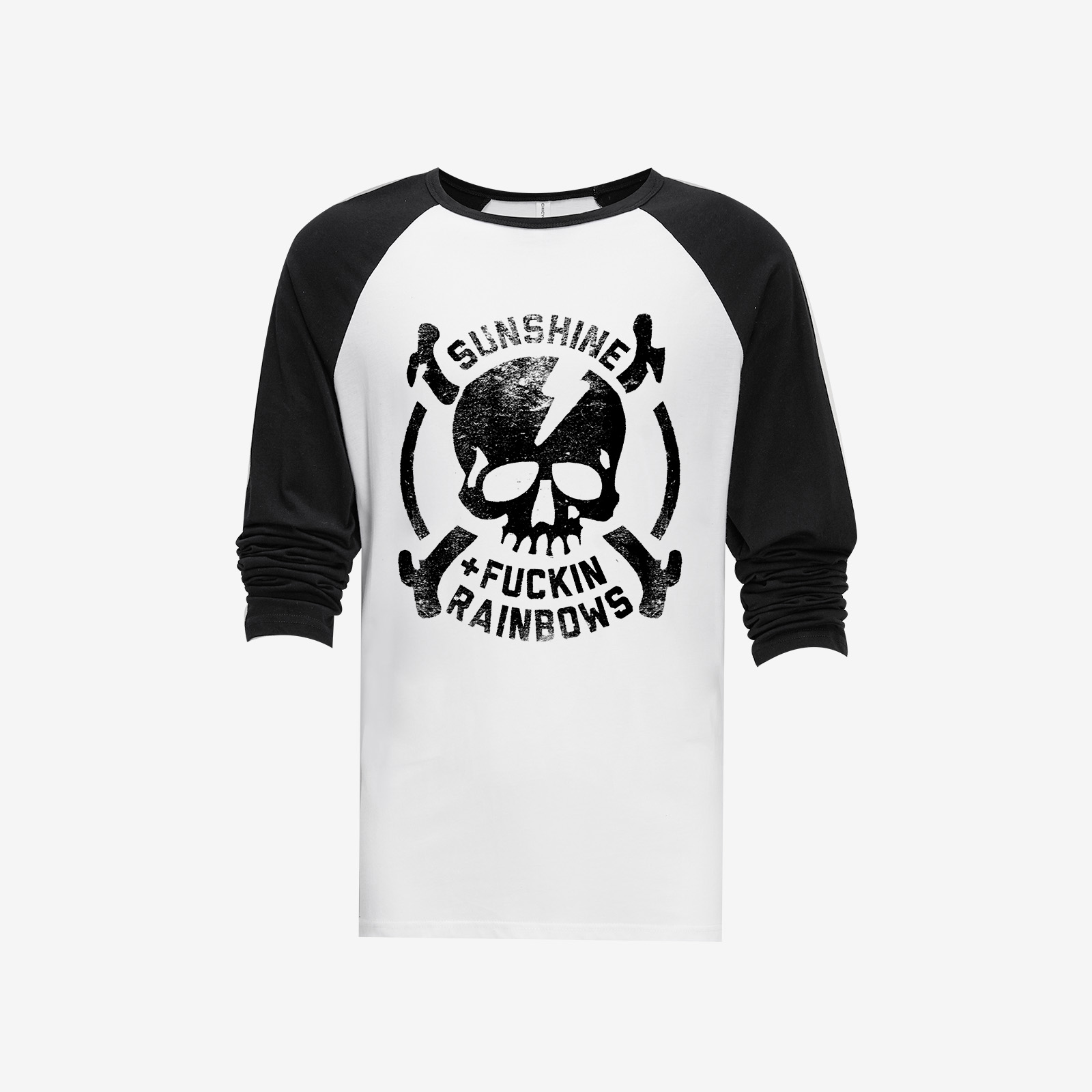 Sunshine F**kin Rainbows Long Sleeve T-shirt-traneing