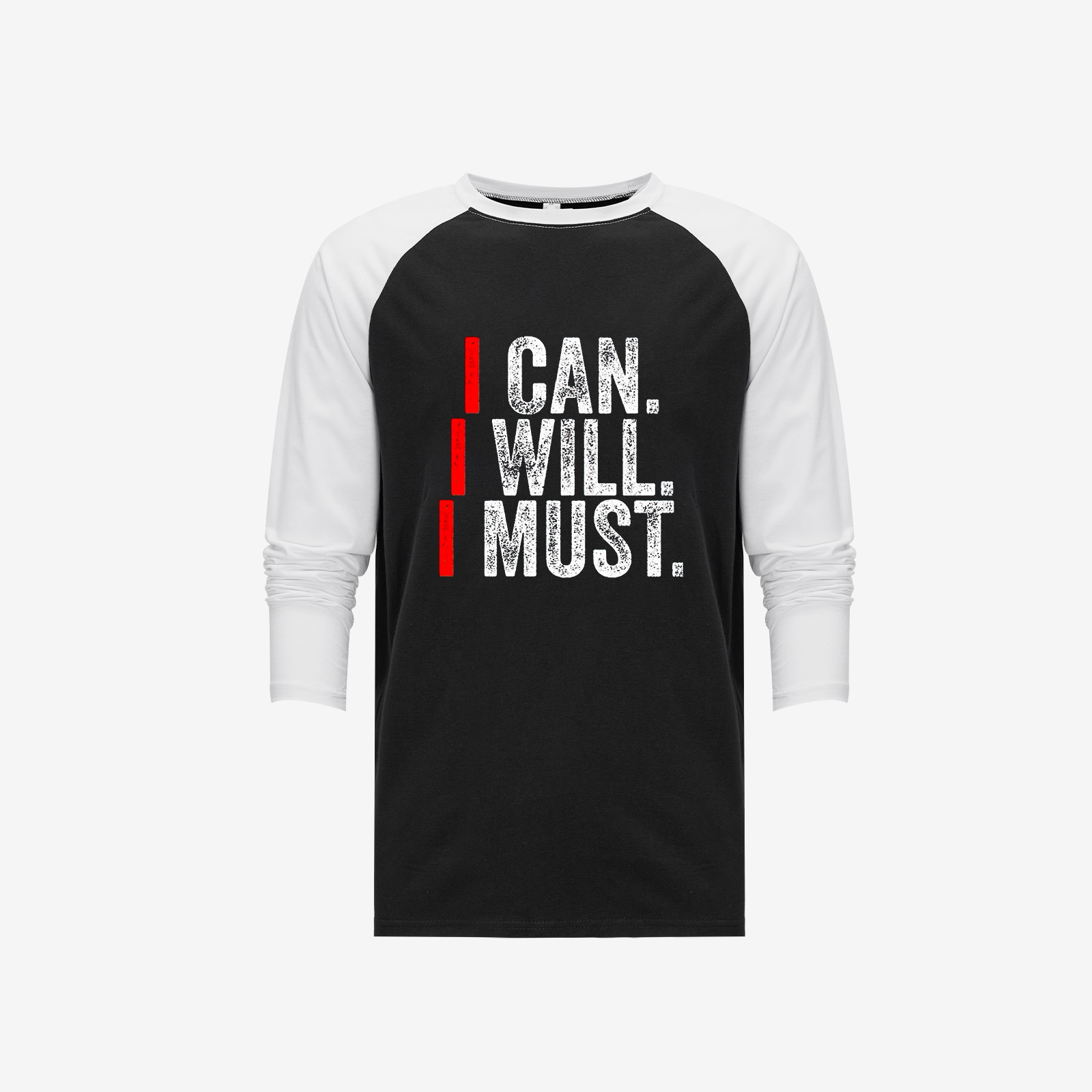 I Can. I Will. I Must Long Sleeve T-shirt-traneing