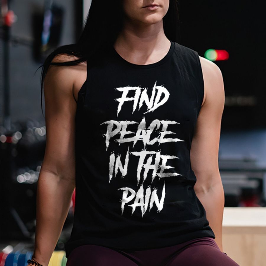 Find Peace In The Pain Printed Women's Vest
