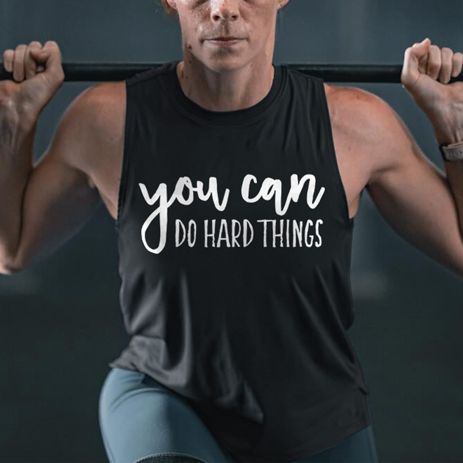 You Can Do Hard Things Print Women's Vest