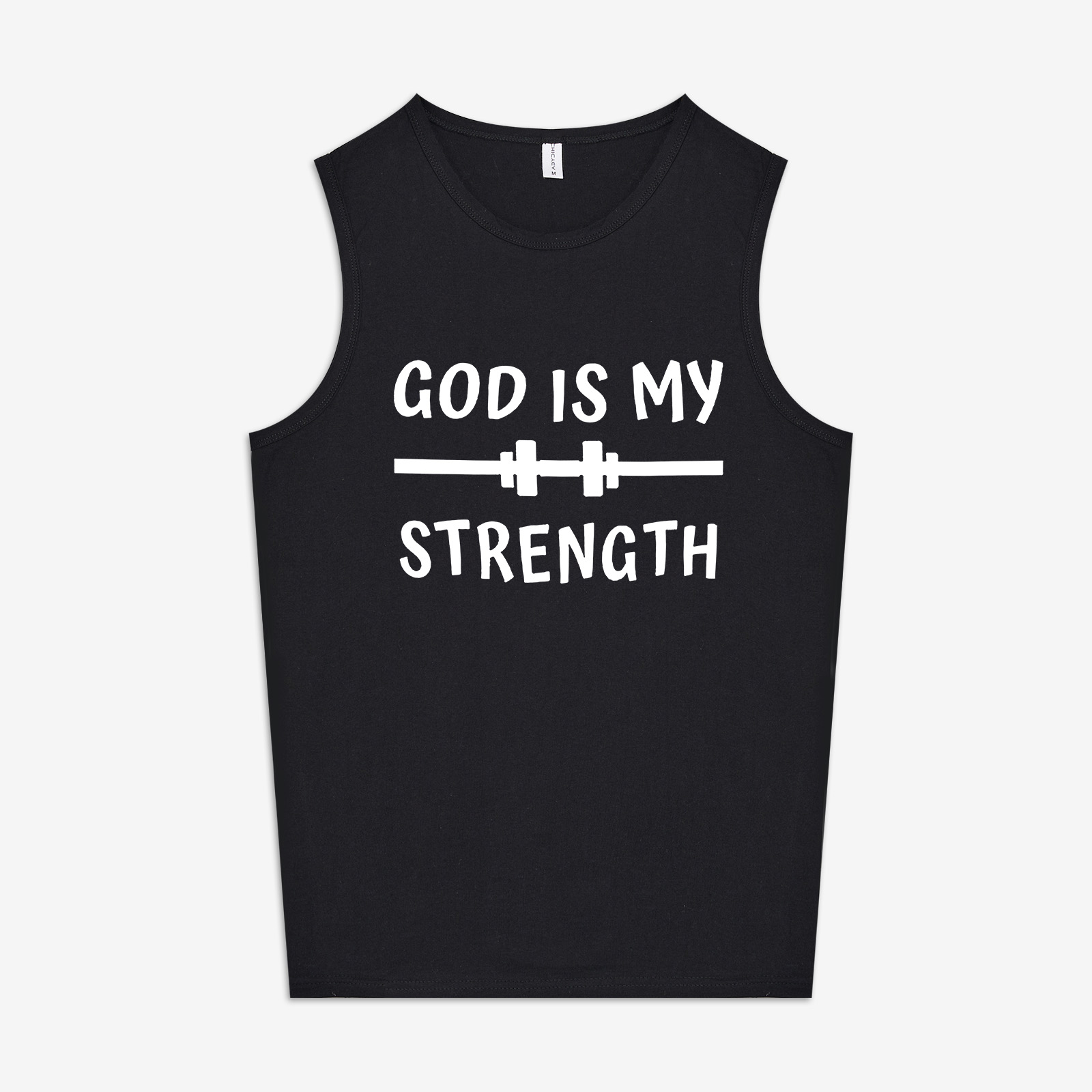 God Is My Strength Print Women's Vest Image - 2