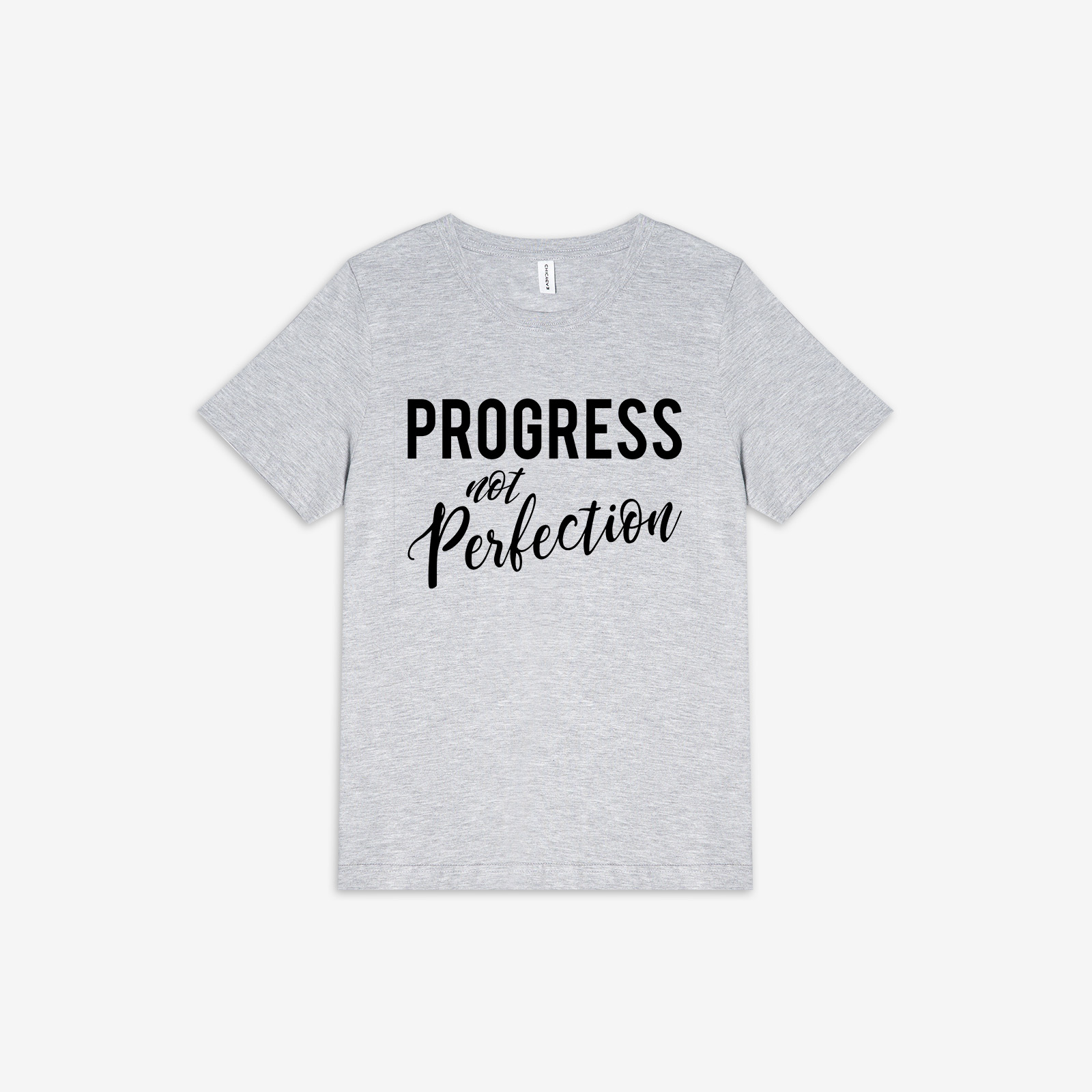 Progress Not Perfection Printed Women's T-shirt-traneing