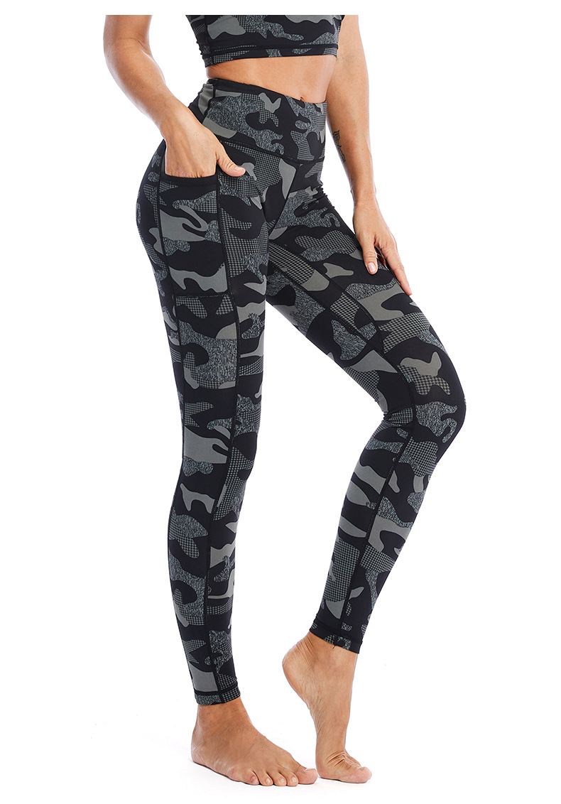 Color Block Fitness Women's Sports Tight Yoga Leggings-traneing