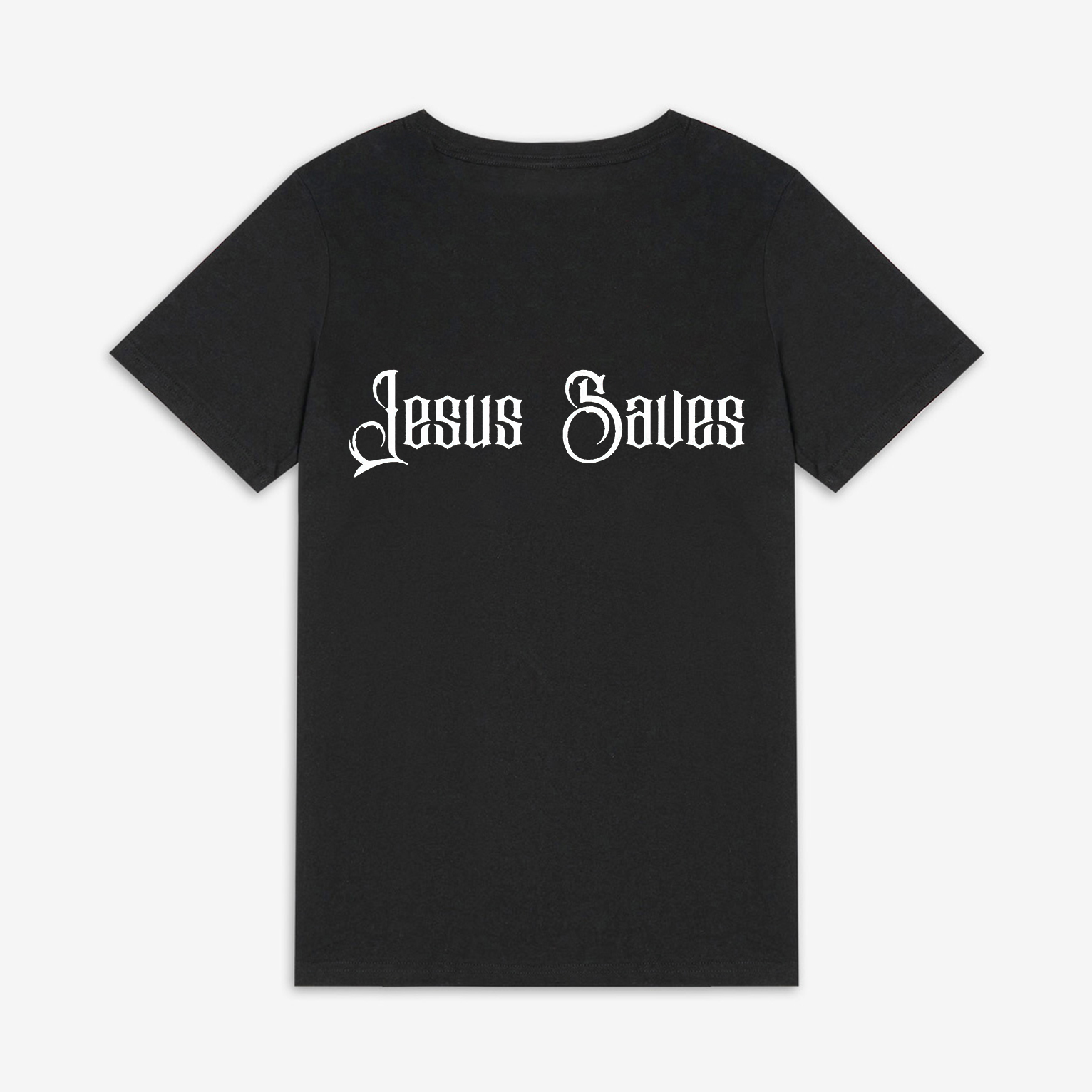 Jesus Saves Print Women's T-shirts