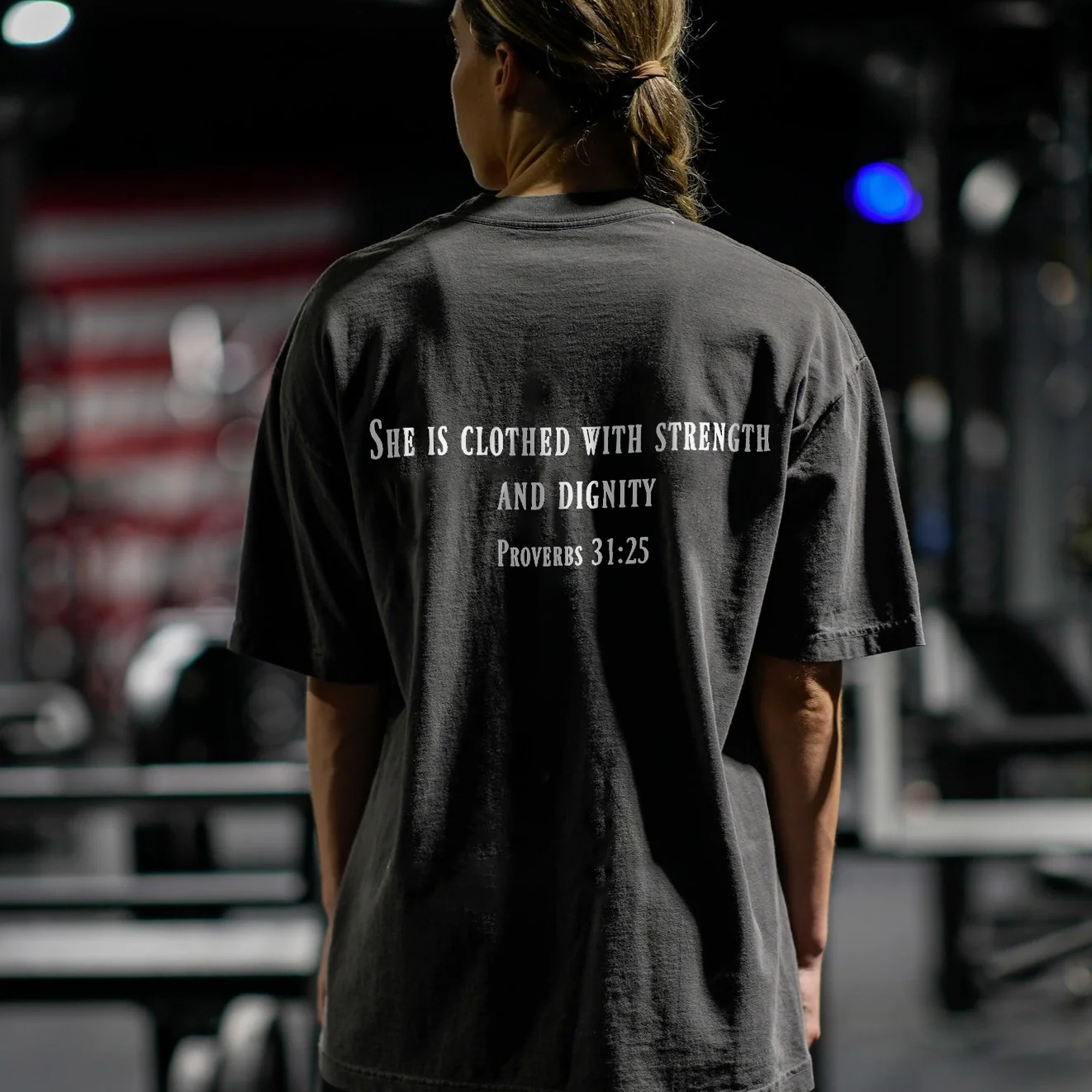 She Is Clothed With Strength And Dignity Print Women's T-shirts