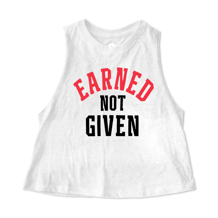 Earned Not Given Printed Women's Vest
