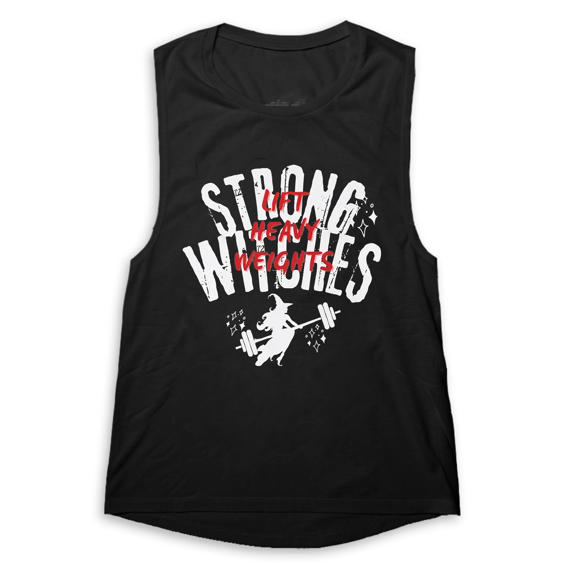 Strong Witches Lift Heavy Weights Print Women's Vest-traneing