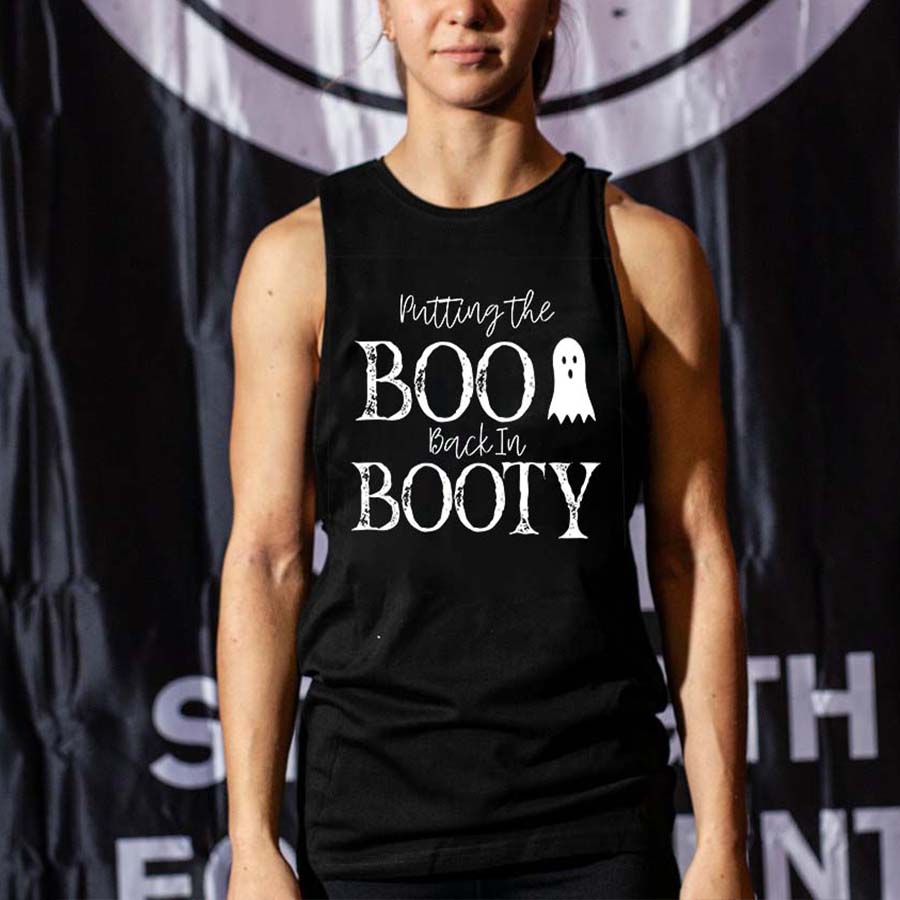 Putting The Boo Back In Booty Print Women's Vest-traneing