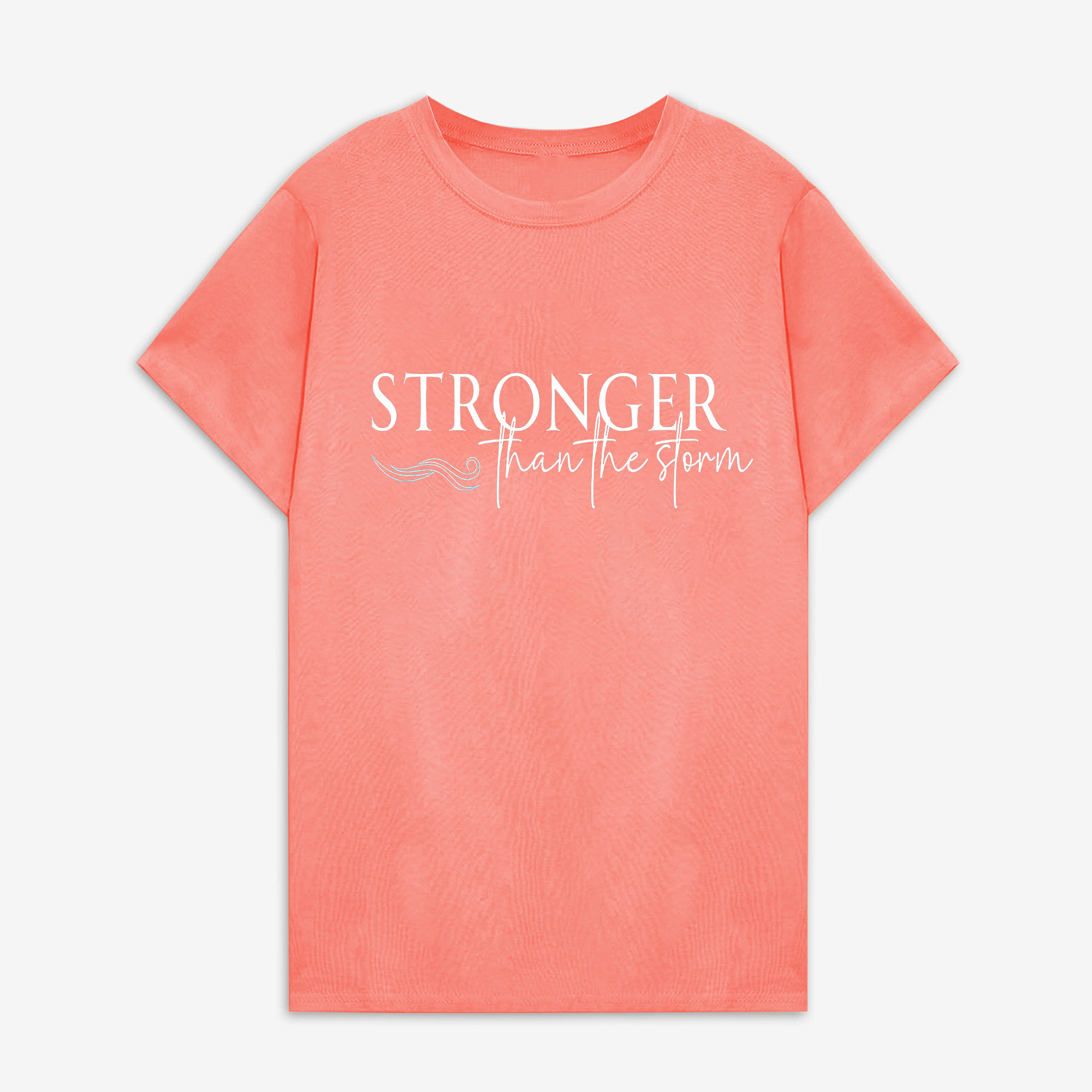 Stronger Than The storm Print Women's T-shirts