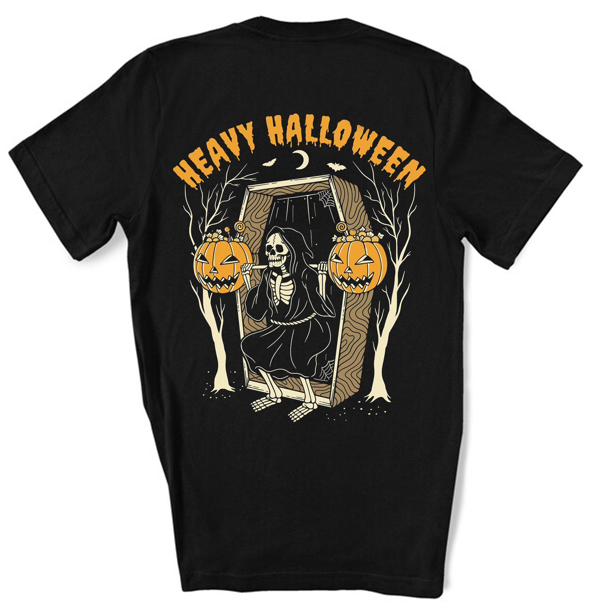 Heavy Halloween Printed Women's T-shirt