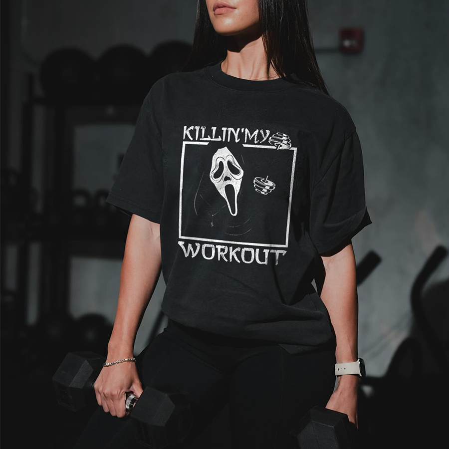 Killin' My Workout Printed Women's T-shirt