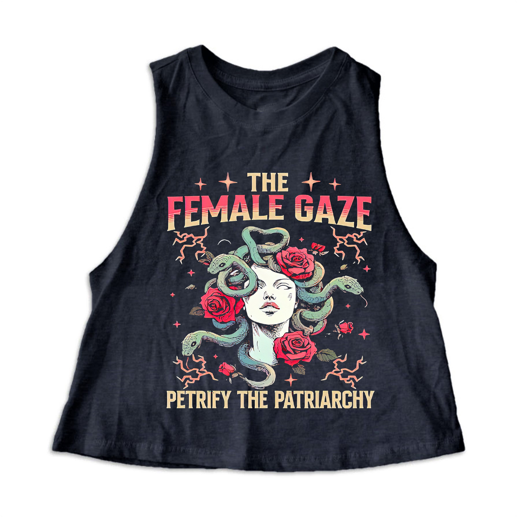 The Female Gaze Print Women's Crop Top 