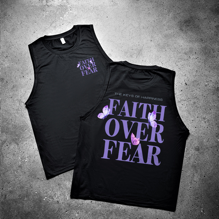 Faith Over Fear Printed Women's Vest