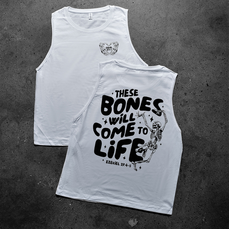 These Bones Will Come To Life Print Women's Vest-traneing