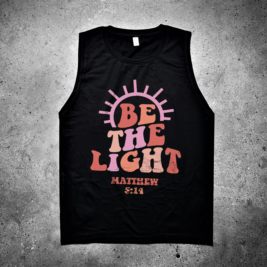 Be The Light Printed Women's Vest-traneing