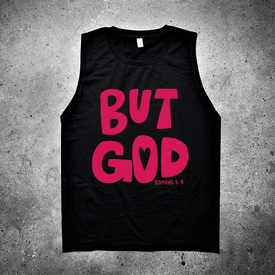 But God Printed Women's Vest-traneing