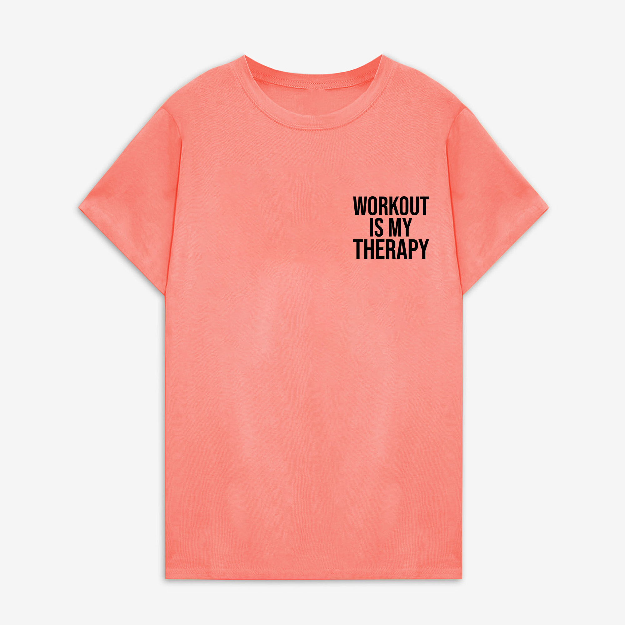 Workout Is My Therapy Printed Women's T-shirt Image - 10