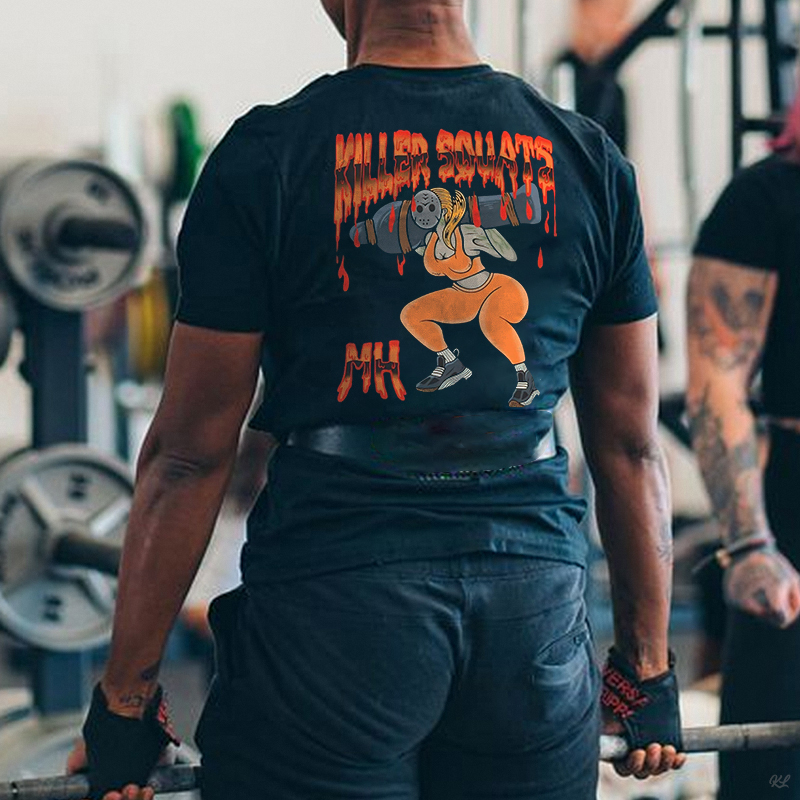 Killer Squats Printed Women's T-shirt -traneing